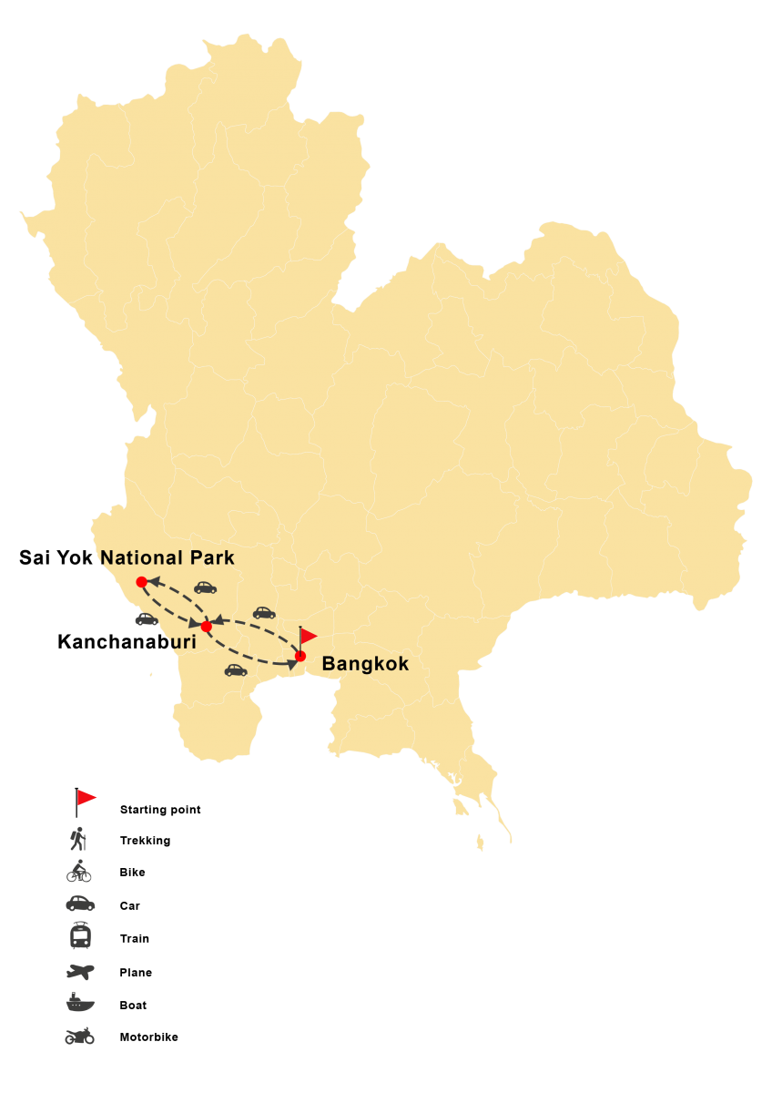 From Bangkok to Sangkhlaburi 9 Days 8 Nights
