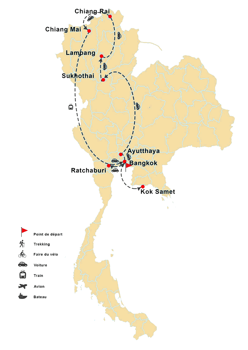 Expérience chez les habitants en Thaïlande 16 nuits