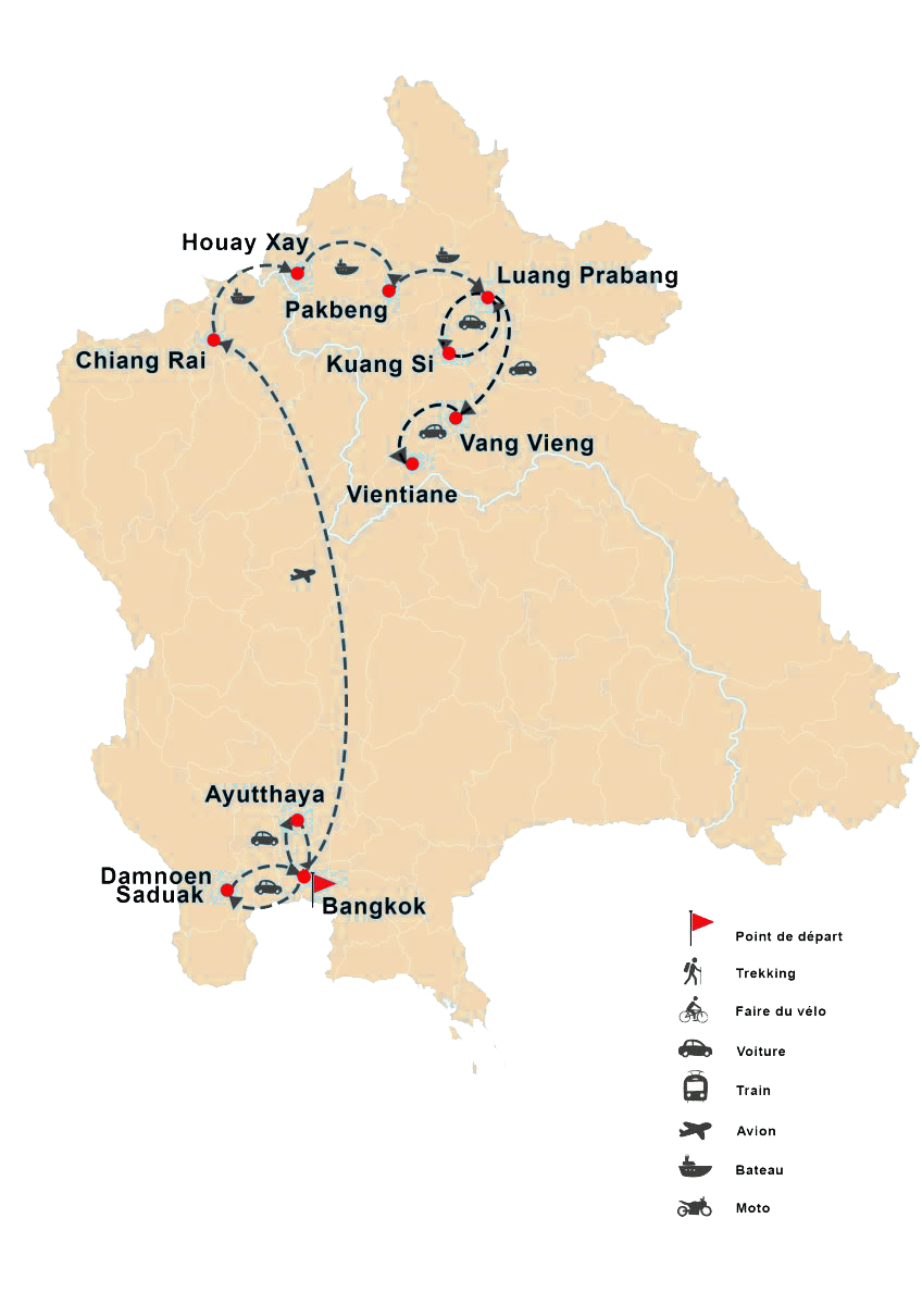 Visite Thaïlande et Luang Prabang 13 jours/12 nuits