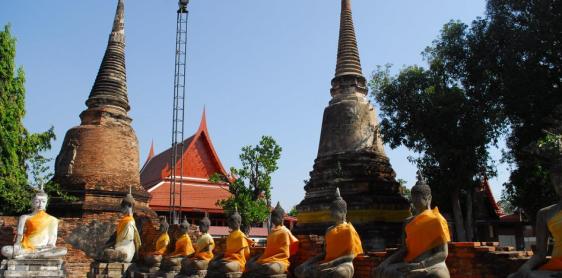 Jour 10 : Kanchanaburi - Ayutthaya - Visite de la ville (B)