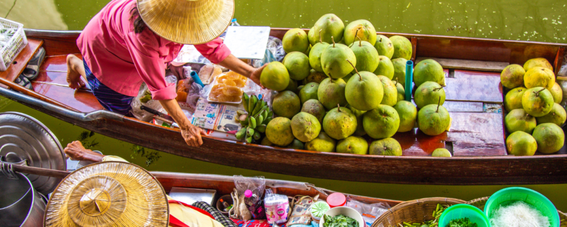 Le marché flottant Damnoen Saduak