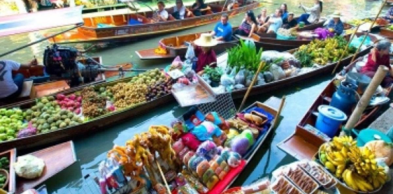 Day 3:Bangkok – Floating Market – Kanchanaburi (B)