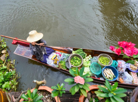 Une journée à Bangkok : Marché sur Chemin de fer et Marché flottant