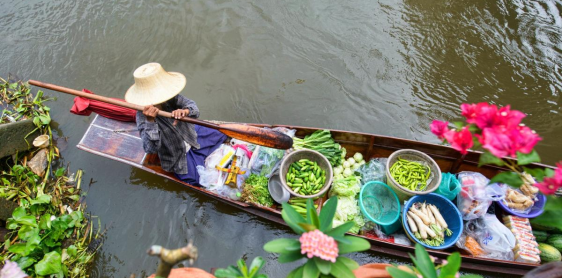 Train market- Damnoen Saduak Floating Market - Ayutthaya World Heritage