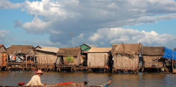 Day 13: Siem Reap – Village Walking & Floating Community – Flight to Phnom Penh (B)