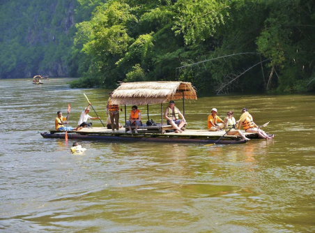 Radeau en bambu - 4 DW- Source Chaude - Kanchanaburi 1 jour