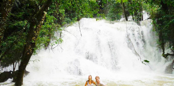 Jour 3 : Thong Papoom - Randonnée - Source Chaude de Hindad - Cascade de Kao Pang - Kanchanburi (B,L)