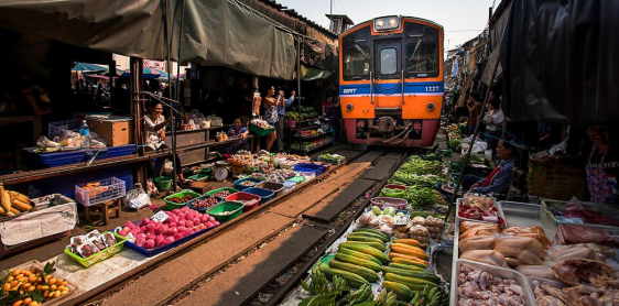 Day 3: Bangkok – MaeKlong Railway - Damnoen Saduak Floating Market – Bangkok (B)